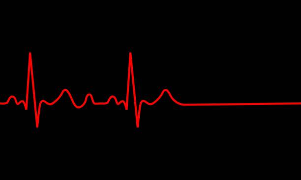 heartbeat icon. heartbeat icon. ECG Pathology Trace, Vector illustration heart ventricle stock illustrations