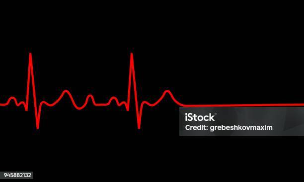 Heartbeat Icon Stock Illustration - Download Image Now - Electrocardiography, Death, Tachycardia