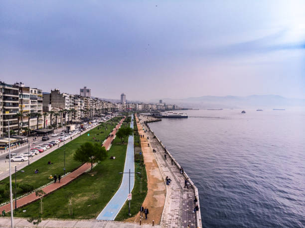 istock Elevated view of Izmir, Kordon. Turkey 945893724