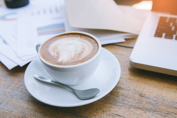 istock Cup of coffee with beautiful Latte art 945914120