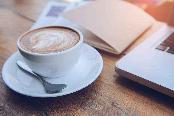 istock Cup of coffee with beautiful Latte art 945917112