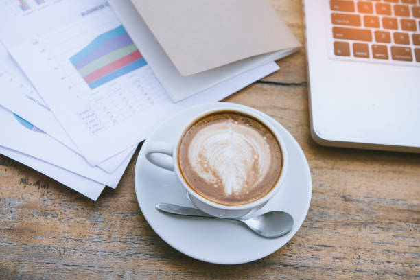 istock Cup of coffee with beautiful Latte art 945917260