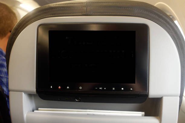 istock Blank Airline Headrest Monitor 945928658