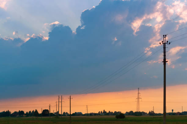 istock a storm is coming, storm clouds are gathering before the heavy rain 945931462