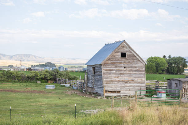 istock Old Building in Rural Farm Land 945944266