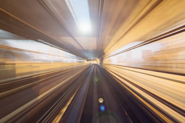 istock Urban landscape with high-speed blur motion 945957616