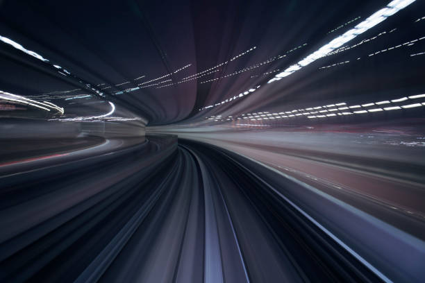 istock Urban landscape with high-speed blur motion 945957644