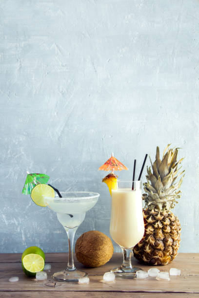 istock Margarita and Pina Colada Cocktails 945961202