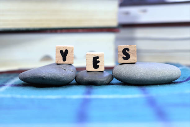 istock Words Yes in Positive attitude concept 945961210