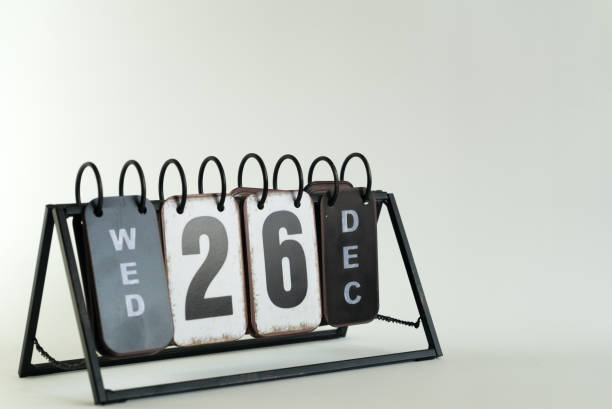 istock Boxing day calendar - December 26th on white background 945969042