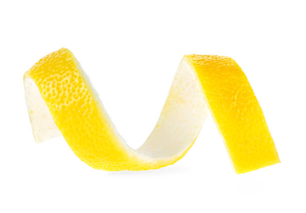 istock Lemon peel isolated on a white background. Healthy food. 945978060