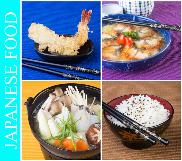 istock japanese food collage on the background. 945990214