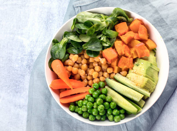 istock Healthy vegan vegetarian bowl.  Buddha bowl. 945996932