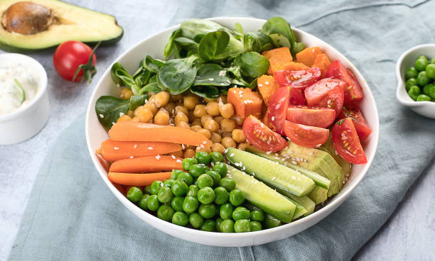 istock Healthy vegan vegetarian bowl.  Buddha bowl. 945996986