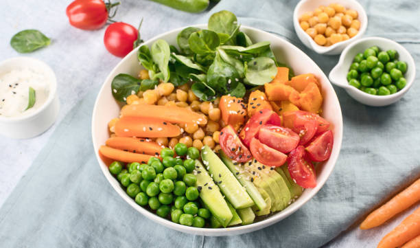 istock Healthy vegan vegetarian bowl.  Buddha bowl. 945997004