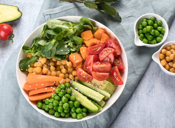 istock Healthy vegan vegetarian bowl.  Buddha bowl. 945997006