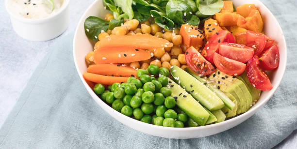 istock Healthy vegan vegetarian bowl.  Buddha bowl. 945997044