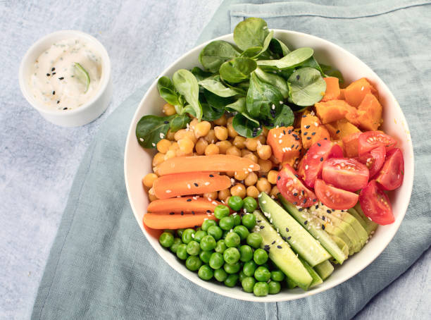 istock Healthy vegan vegetarian bowl.  Buddha bowl. 945997052