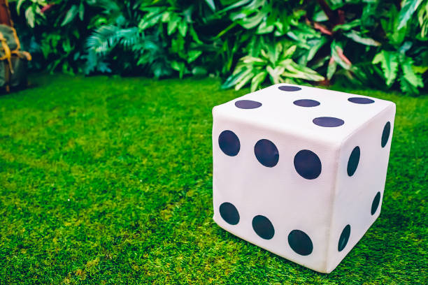 istock Soft toy dice on the playground in the restaurant 945997388