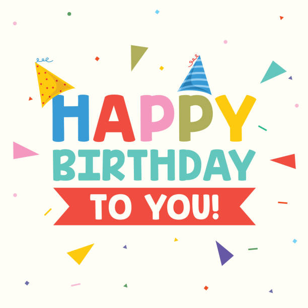 birhday 초대 카드 디자인 - birthday card stock illustrations