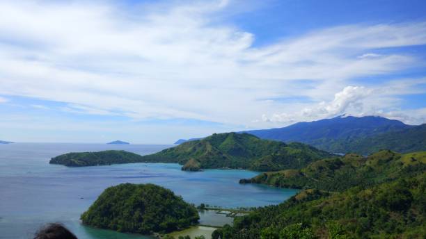 Philippine beaches beautiful beaches in Mati, Davao Oriental, Philippines davao city stock pictures, royalty-free photos & images