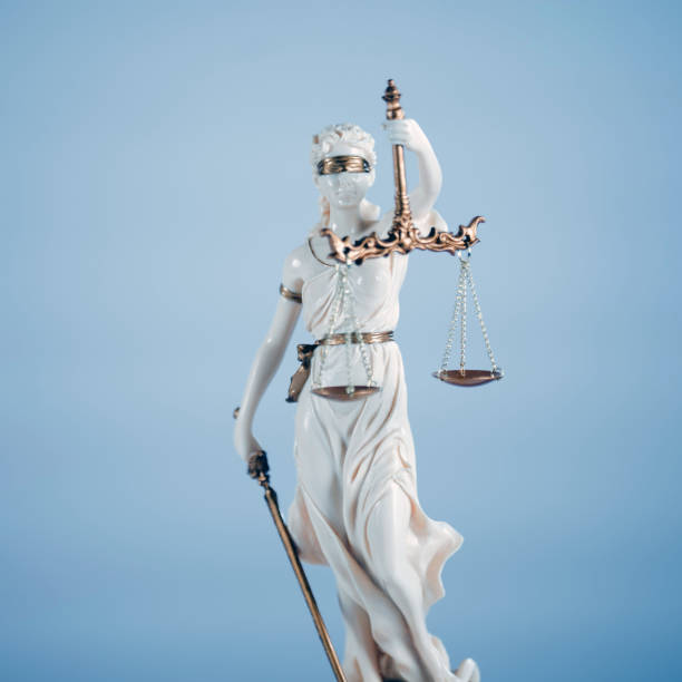 istock Law symbols on bright background. 946009158