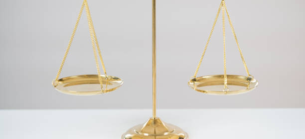 istock Law symbols on bright background. 946009330