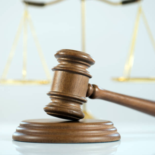 istock Law symbols on bright background. 946009402