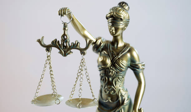 istock Law symbols on bright background. 946011484