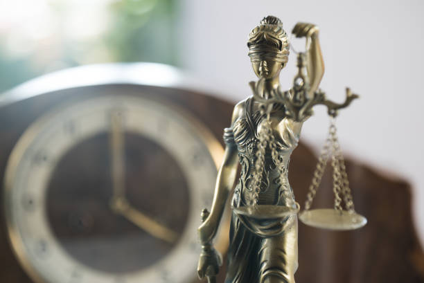 istock Law symbols on bright background. 946011624