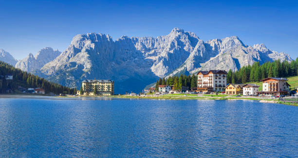 istock Misurina lake in Dolomites, Italy 946016732