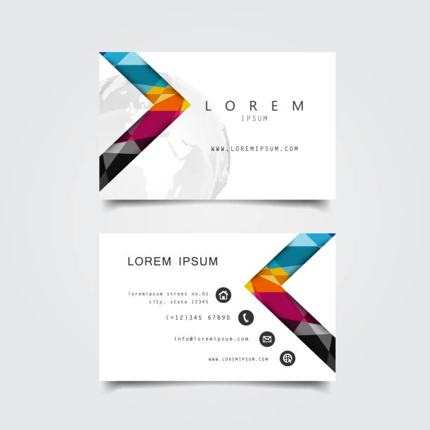 business card template business card layout design background business card stock illustrations