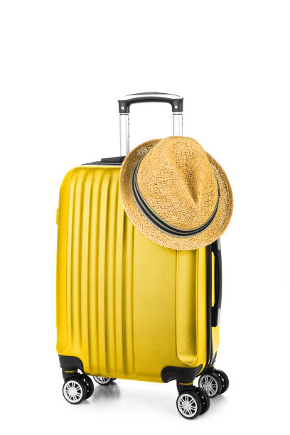 istock Summer time -Travel bag and straw hat 946029302