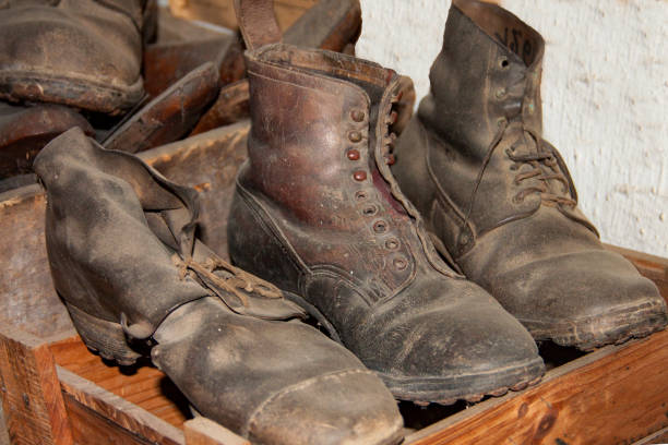 istock Old pairs of shoes 946035218