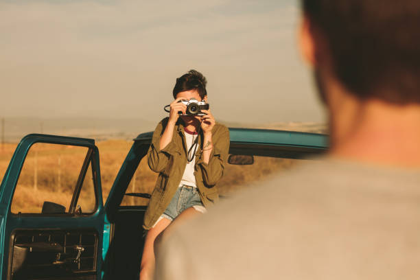 istock Couple enjoying on a road trip 946035624