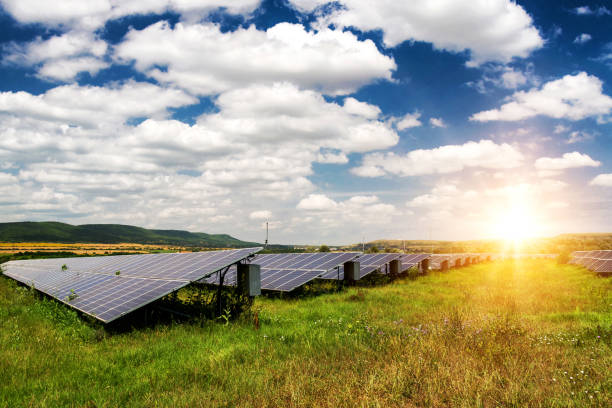 istock Solar panels, photovoltaic - alternative electricity source 946043296