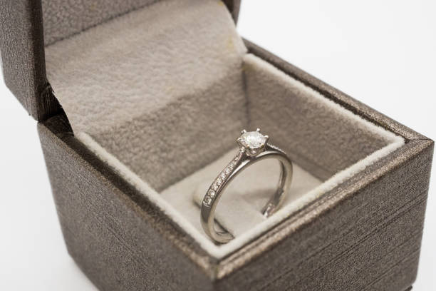 istock close up luxury wedding diamond ring in jewelry gift box 946059978