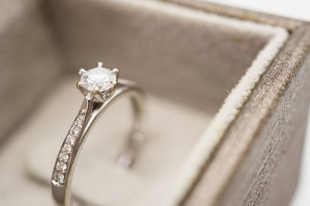istock close up luxury wedding diamond ring in jewelry gift box 946059986