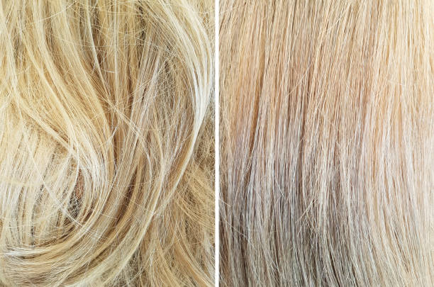 istock Hair before and after straightening 946063984