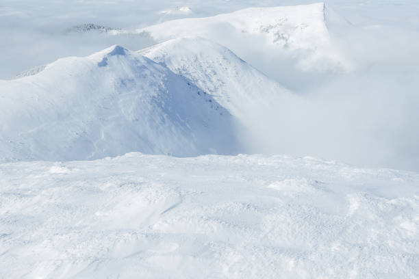 istock White snow covering Gorgany mountains 946082962