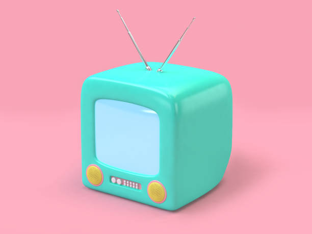 istock old television green pink background minimal 3d rendering technology concept 946089886