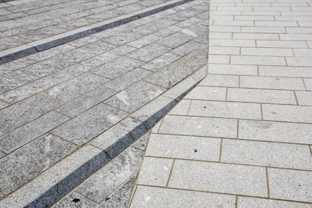 istock ramp way detail with disabled for support wheelchair disabled people. modern architecture 946090316