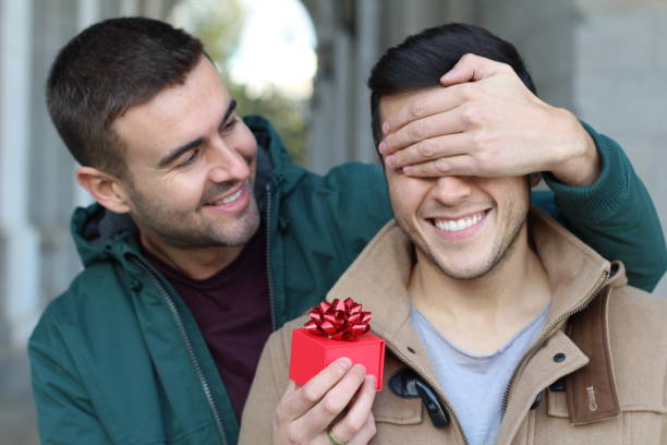 istock Lovely same sex couple sharing affection 946091826
