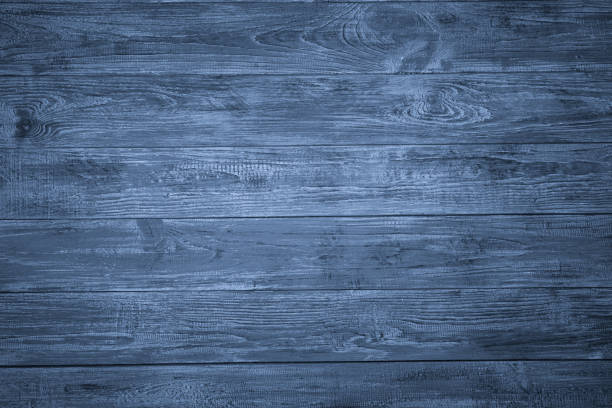 istock Wooden texture of blue color top view 946091878