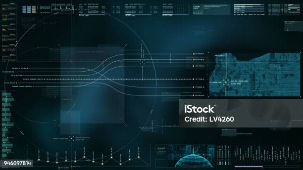 Hi Tech User Interface Head Up Display Stock Photo - Download Image Now ...