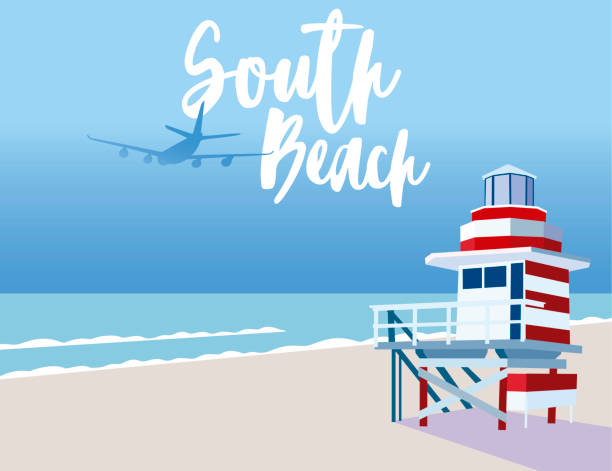 South Beach Miami image of South Beach miami beach stock illustrations