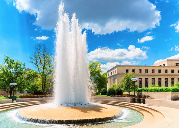 istock Fountain in Robert Latham Owen park in Washington DC 946102820