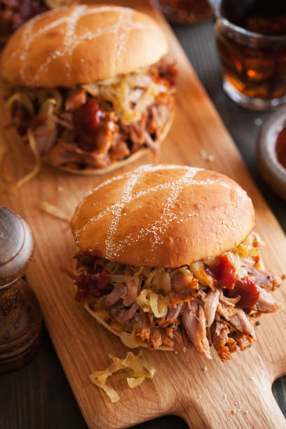 istock homemade pulled pork burger with caramelized onion and bbq sauce 946102918