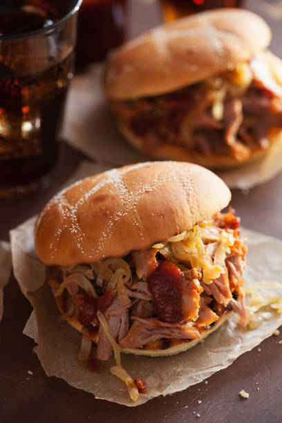 istock homemade pulled pork burger with caramelized onion and bbq sauce 946103008
