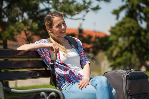 istock Woman on vacation 946103152